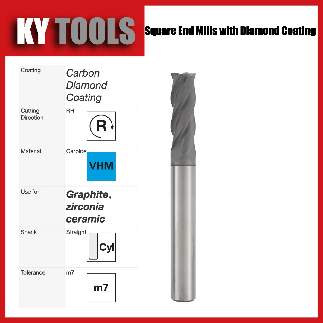 End Mills for Graphite view 3